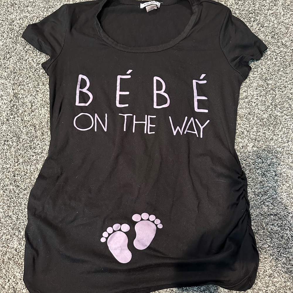 Bebe on the way maternity top